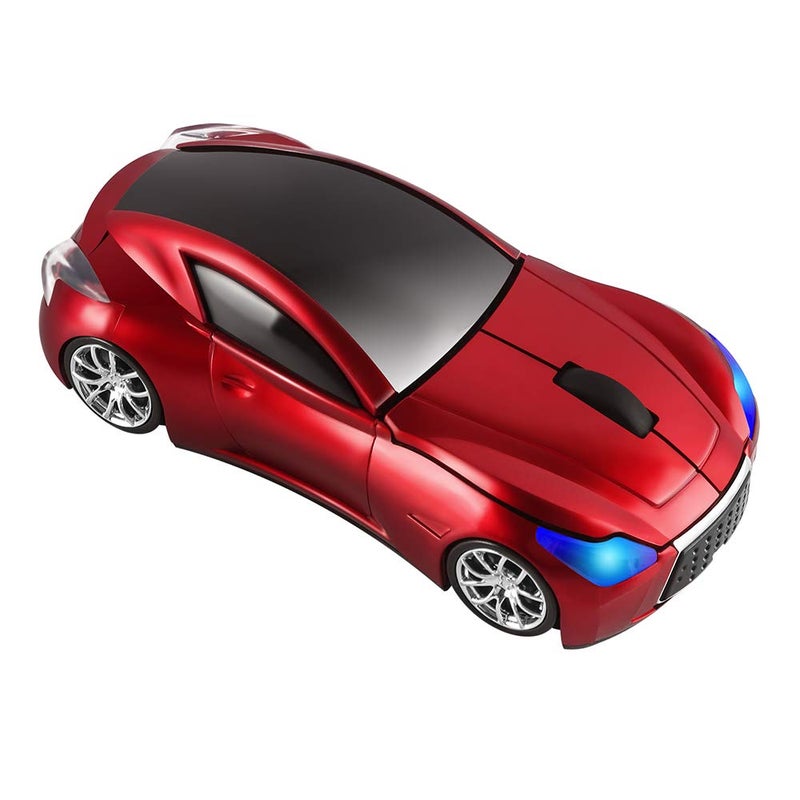 elec Space Cool Sport Car Shape 2.4GHz Wireless Mouse Optical Cordless Mice with USB Receiver for PC Laptop Computer 1600DPI 3 Buttons - Image 3